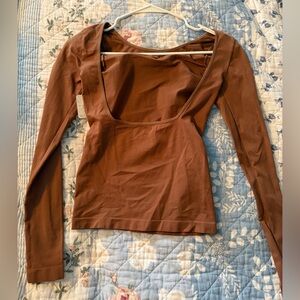 NWT FREE PEOPLE low back long sleeve